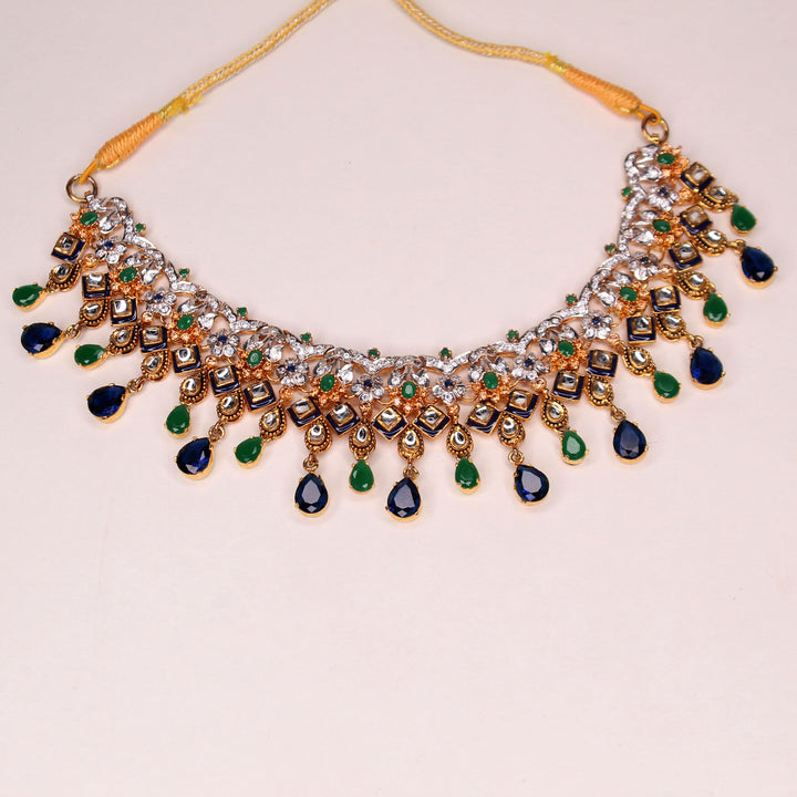 Necklace Set in Jade and Blue Onyx (7329786167530)