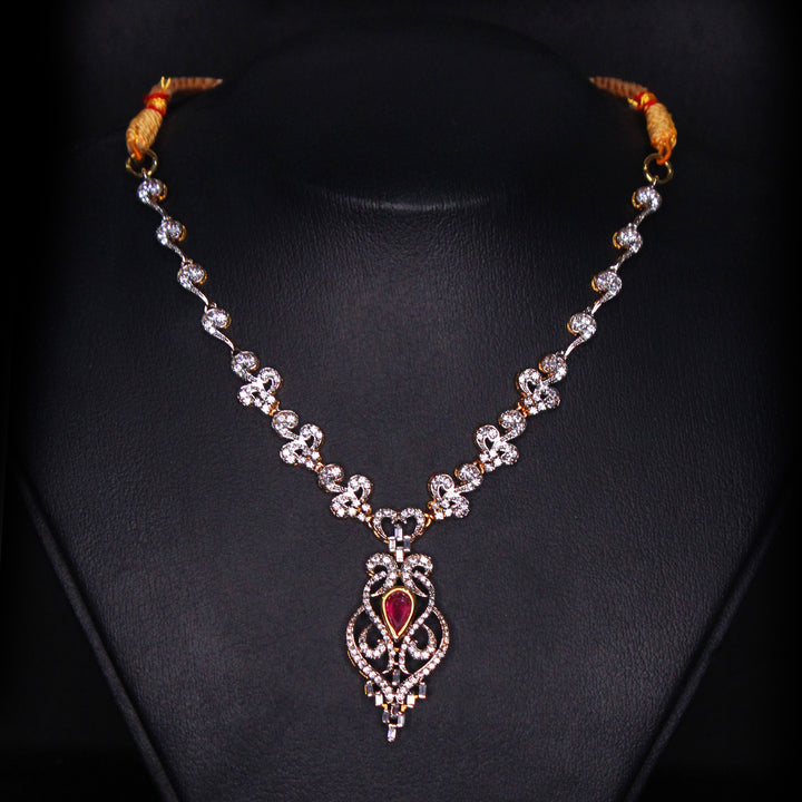 Necklace Set in Chetum and Cubic Zircons (6938361888951)