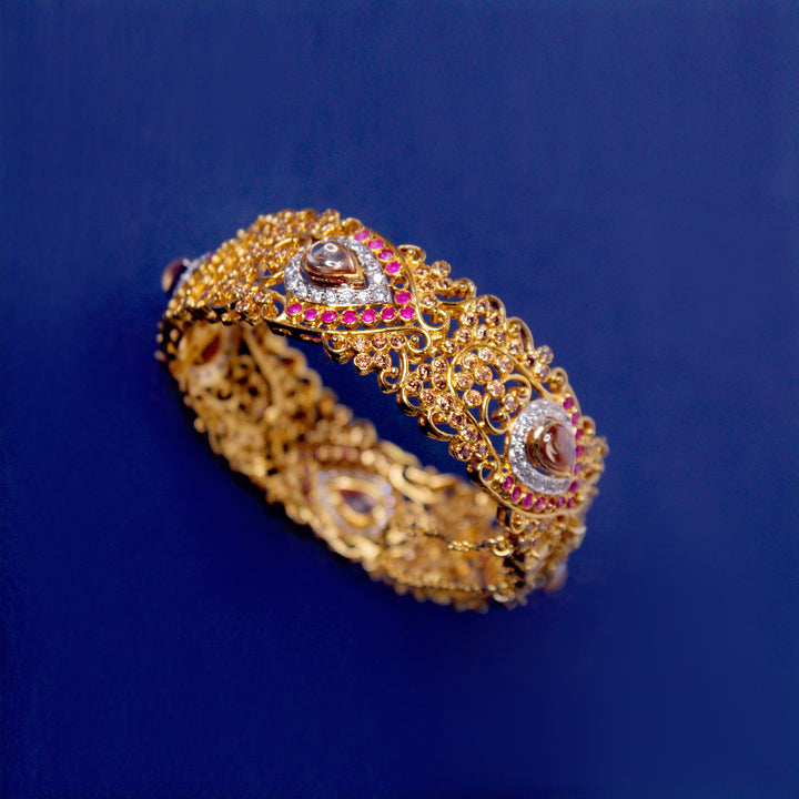 Bangle in Chetum and Cubic Zircons (6954556293303)