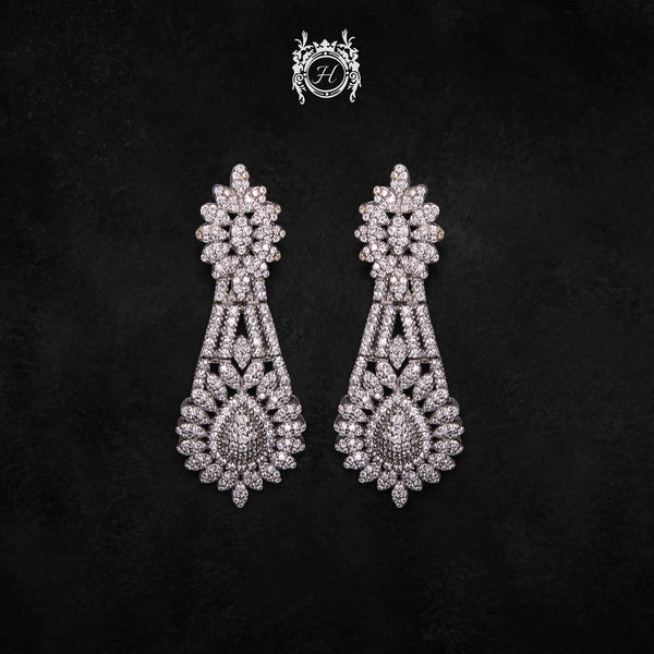 Earrings in Cubic Zircons