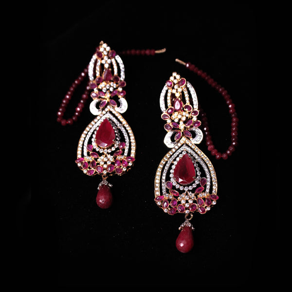 Earrings in Chetum and Zircons (6972805841079)