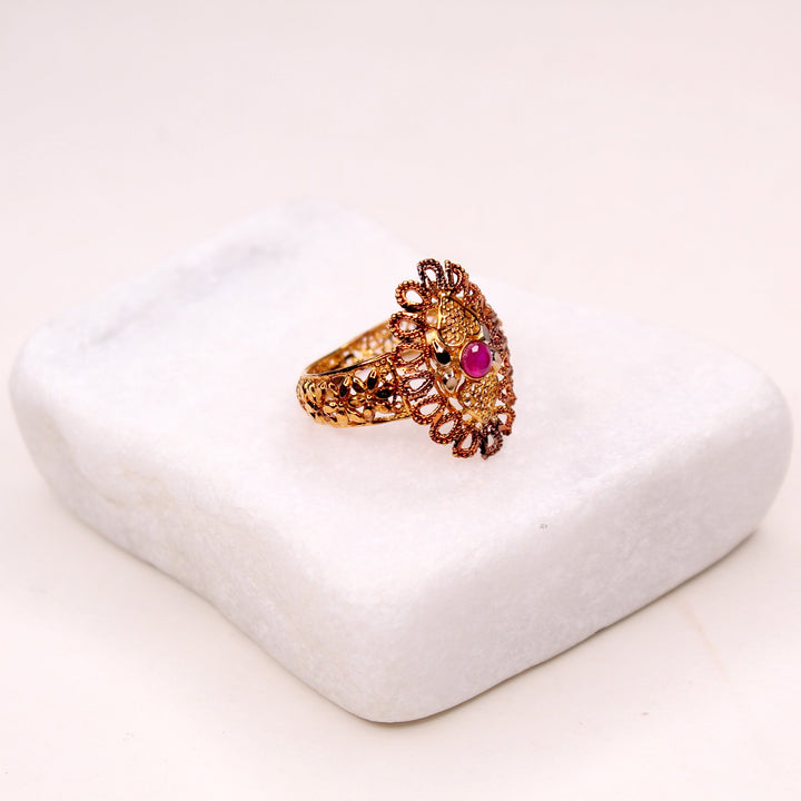 Ring in Chetum with Cutting Work (7508465221866)