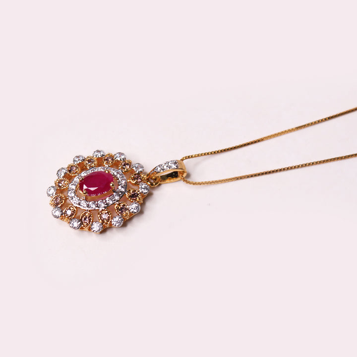 Pendant Set in Chetum and Cubic Zircons (6981272993975)