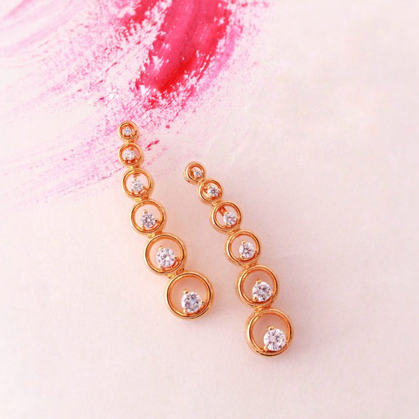 Earrings In Cubic Zircons (6259456311479)