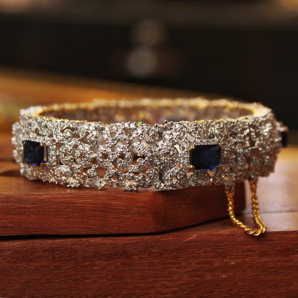 Bangle with Blue Onyx (6239979536567)
