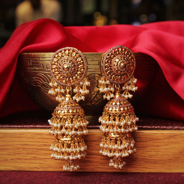 Earrings with Pearls (6239979962551)