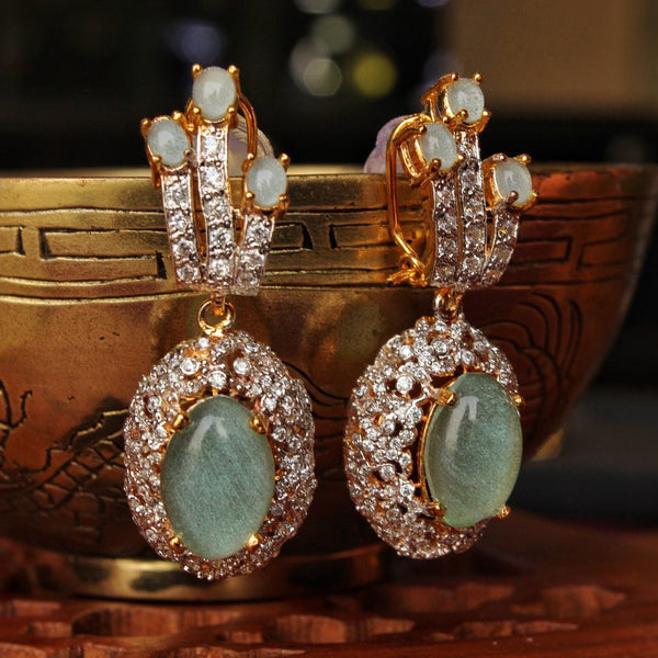 Earrings with Aqua (6239980552375)