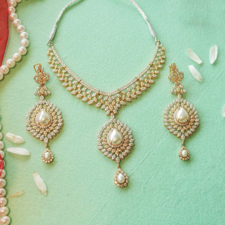 Necklace Set with Pearl (6239969673399)