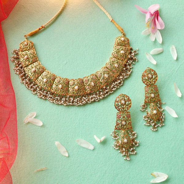 Necklace Set with Naurattan (6239954370743)