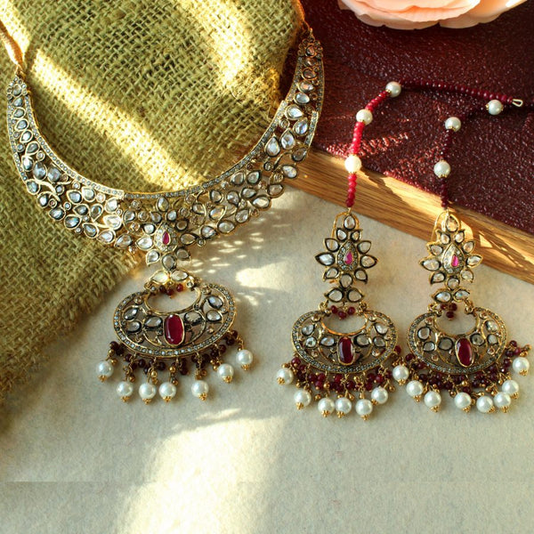 Necklace Set with Chetum & Polkies (6239973081271)