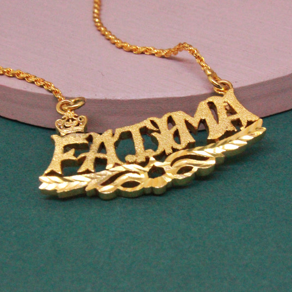 Name Pendant In Matt Finish (6263487922359)