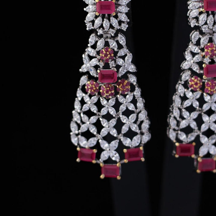 Earrings with Chetum and Cubic Zircons (6239994478775)
