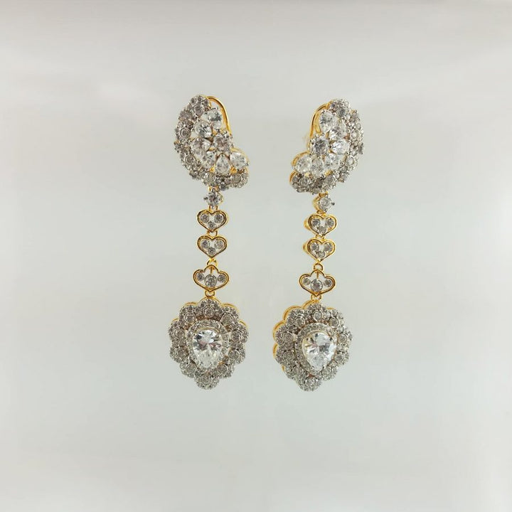 Earrings with Cubic Zircons-0 (6239972982967)