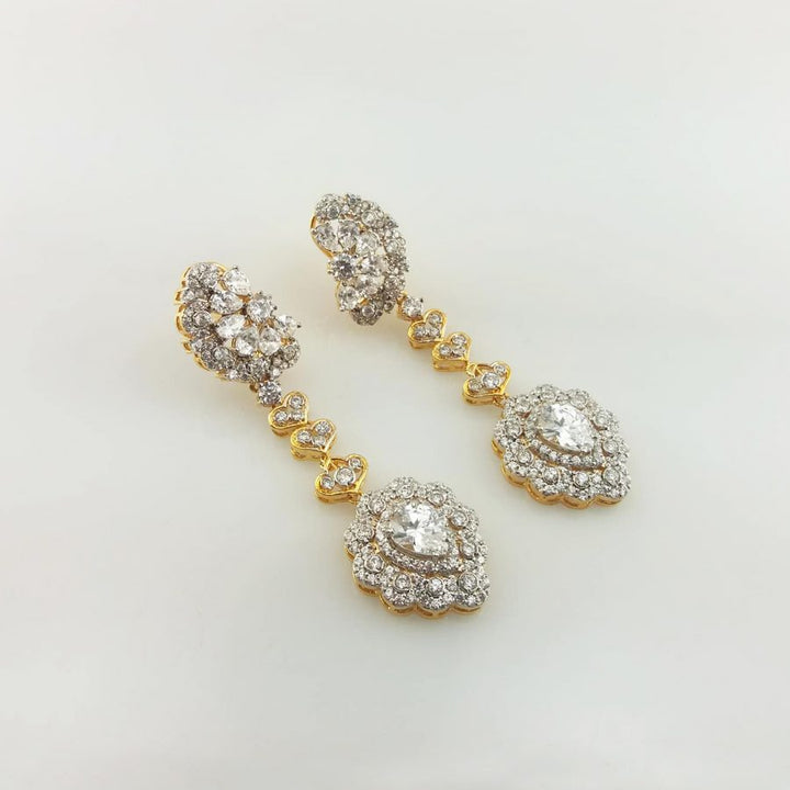 Earrings with Cubic Zircons-1721 (6239972982967)