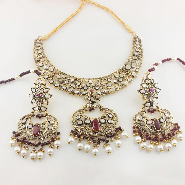 Necklace Set with Chetum & Polkies-0 (6239973081271)