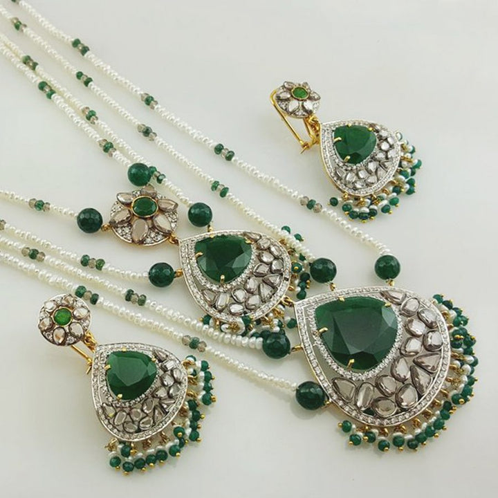 Necklace Set with Jade-1698 (6239972753591)