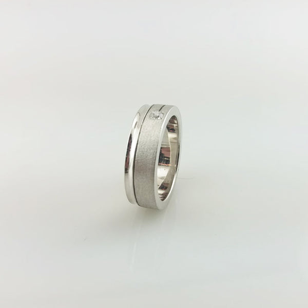 Gents Band in Shiny & Matt Finished-1529 (6239968264375)
