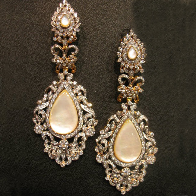 Earrings with mother of pearl-0 (6239913705655)