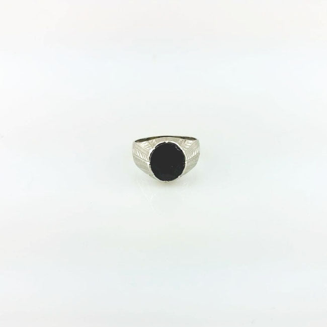 Gents Ring with Black Onyx-0 (6239965774007)