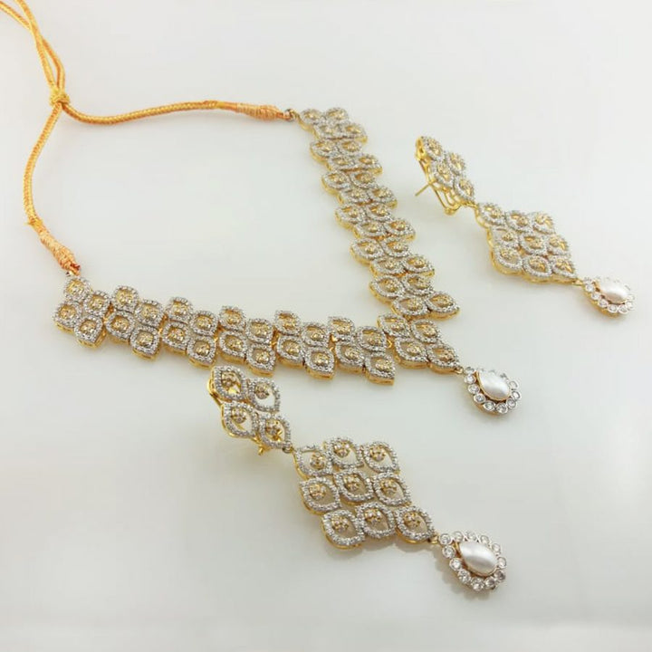 Necklace Set with Pearl-1659 (6239971311799)