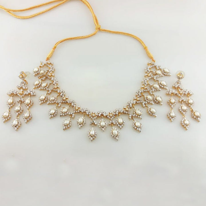 Necklace Set with Pearls-0 (6239971836087)
