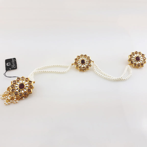 Ladies Button Set with Ruby-0 (6239969542327)