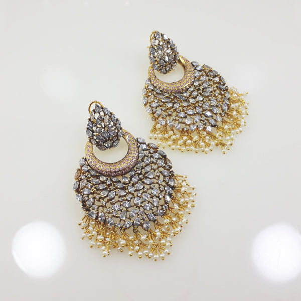 Earrings with Cubic Zircon-0 (6239969444023)