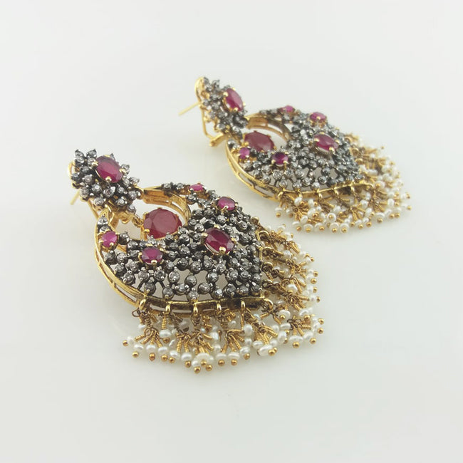 Earrings in Ruby Chetum-1592 (6239970197687)