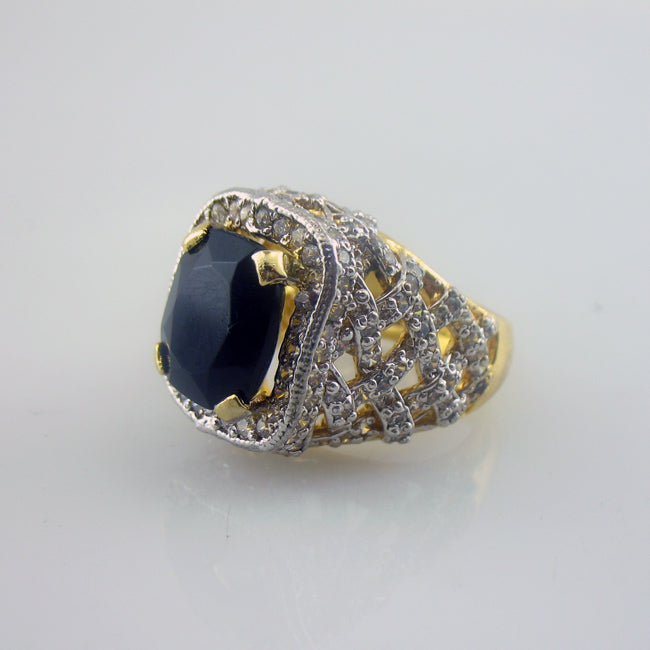 cocktail ring in black onyx -0 (6239944769719)
