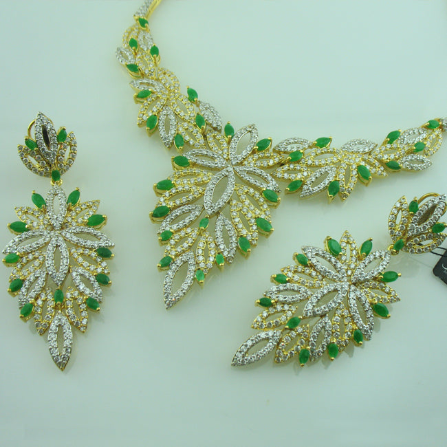 Necklace set in Jade-0 (6239918555319)