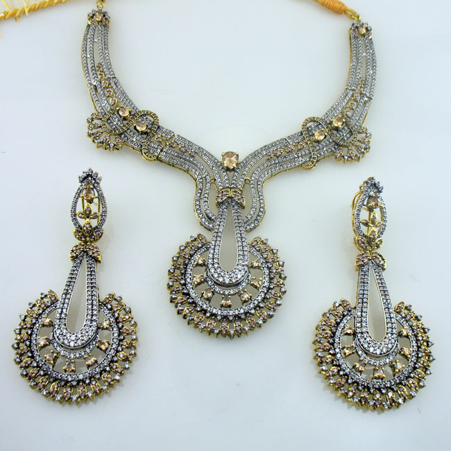 Necklace set in shampain-428 (6239929237687)