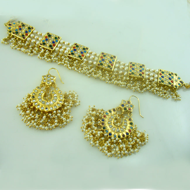 Naurattan Necklace set-0 (6239933104311)